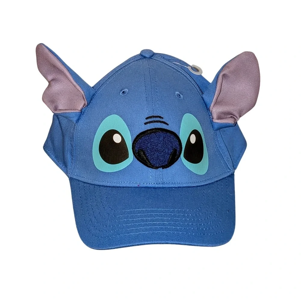 Disney Stitch Baseball Cap Blue Adjustable Ears Kids NWT‎